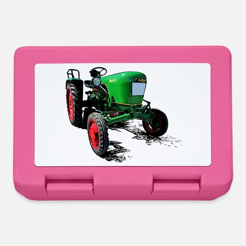 Dieselross F12 | Oldtimer-Traktor - Brotdose - Pink