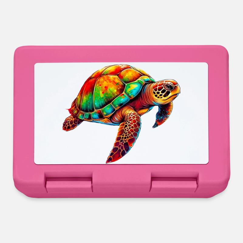Schildkröte - Brotdose - Pink