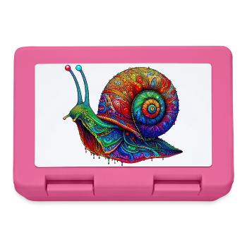 Escargot - Boîte à goûter - rose - Devant