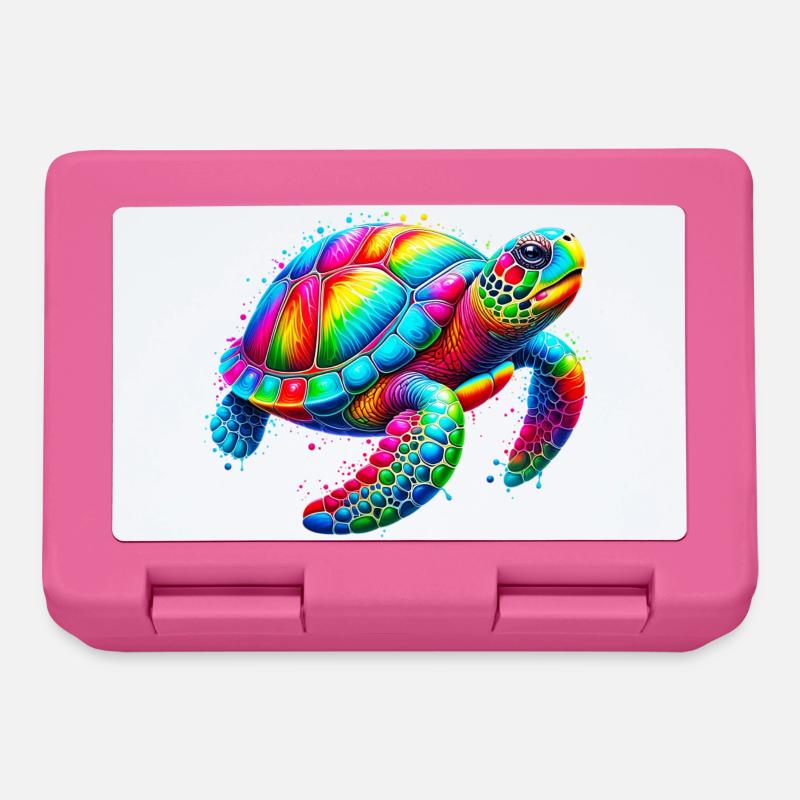 Schildkröte - Brotdose - Pink
