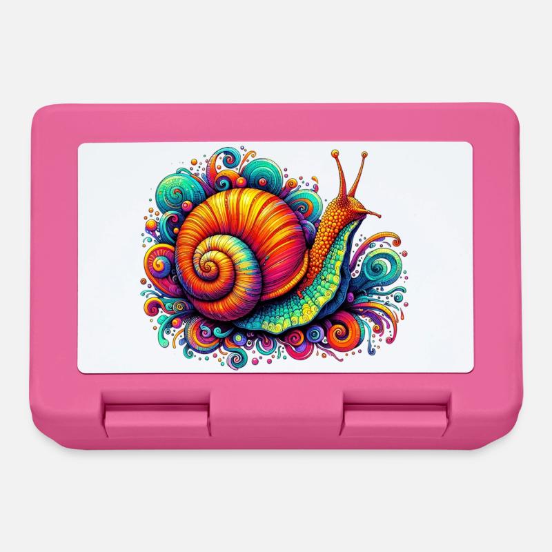 Schnecke - Brotdose - Pink