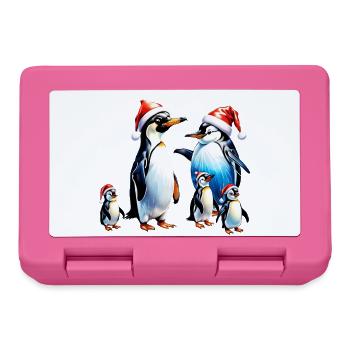 Cute Penguins - Lunchbox - pink - Front