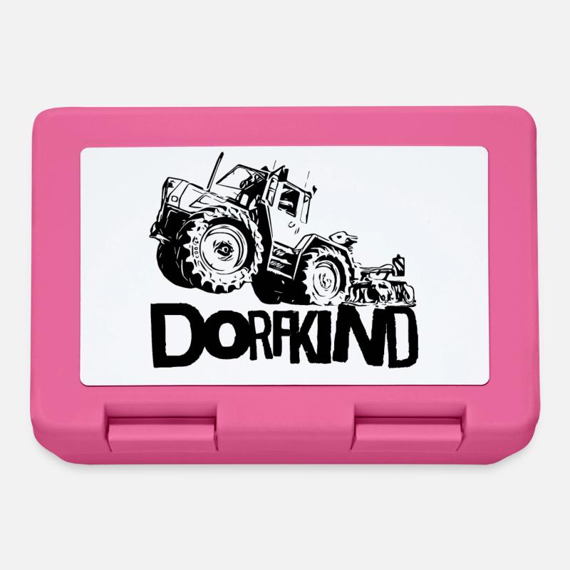 MB trac Dorfkind Traktor hebt ab - Brotdose - Pink