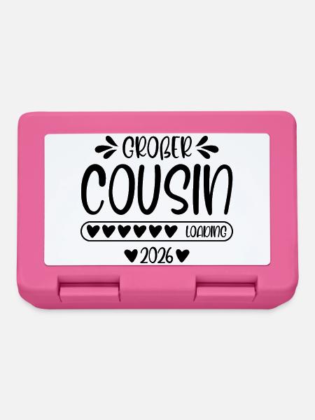 Großer Cousin 2026 loading - Brotdose - Pink