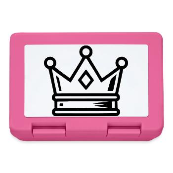 Krone Symbol Icon - Brotdose - Pink - Vorne