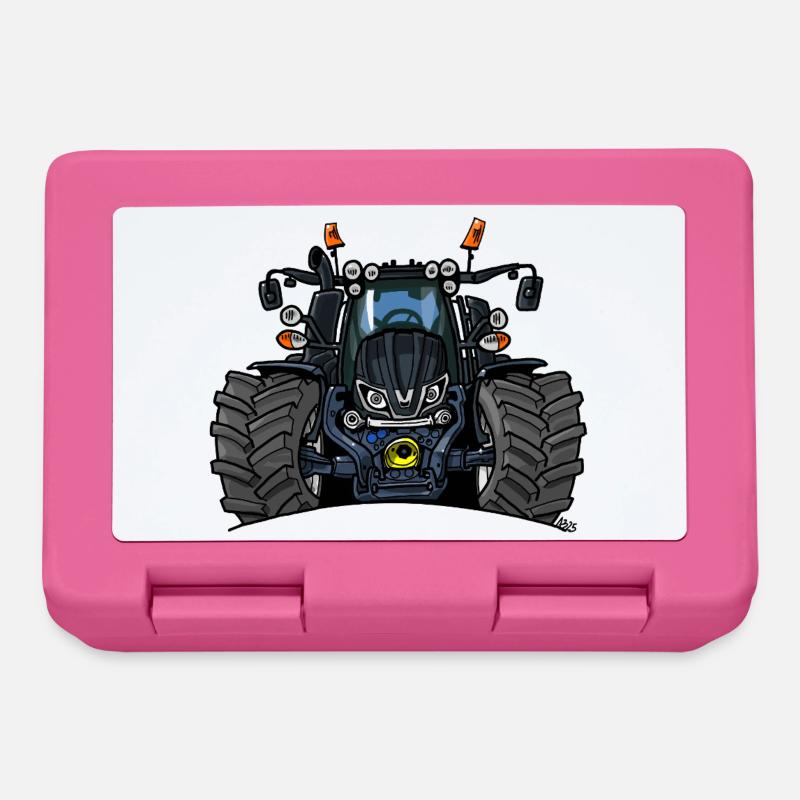 1396-SCHWARZ-V-TRAKTOR - Brotdose - Pink
