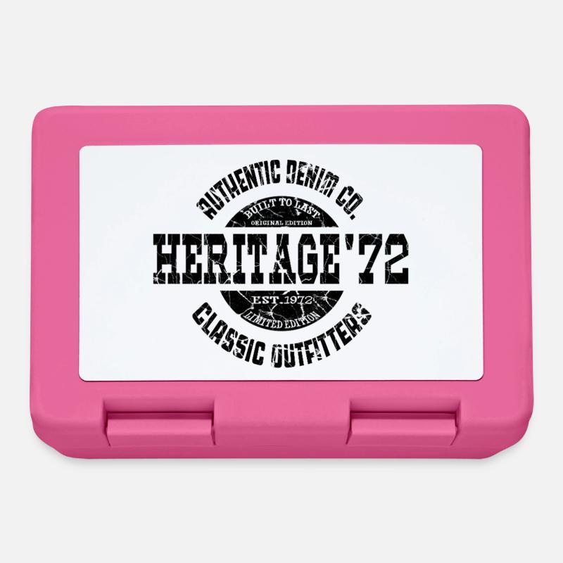 Heritage ’72 Authentic Denim Co. Vintage Style - Lunchbox - pink
