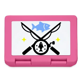 Pêche et pêche | Petri Heil Hobby Logo - Boîte à goûter - rose - Devant