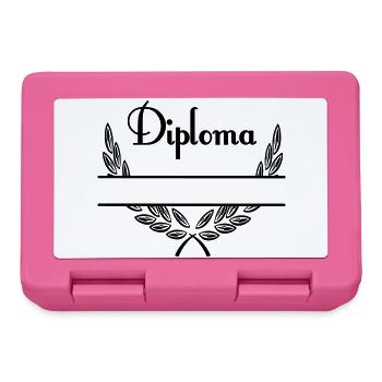 Diplôme – Espace de noms - Boîte à goûter - rose - Devant