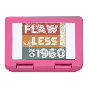 66. Geburtstag Flawless since 02/1960 - Brotdose - Pink - Vorne