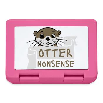 Otter Nonsense Lustig Wortspiel Otter Liebe Spruch - Brotdose - Pink - Vorne