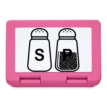 Salz und Pfeffer Streuer Set - Brotdose - Pink - Vorne