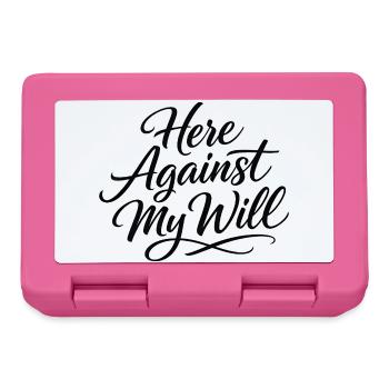 Sarkasmus hier gegen meinen Willen Lustige Männer - Brotdose - Pink - Vorne