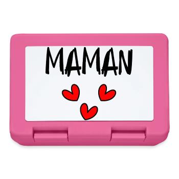 MOM. MOTHER'S DAY. HEART. FEAST. HAPPY BIRTHDAY - Lunchbox - pink - Front