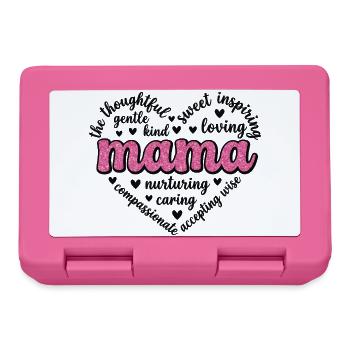 Pink Heart Mama | Einzigartiges Muttertagsgeschenk - Brotdose - Pink - Vorne