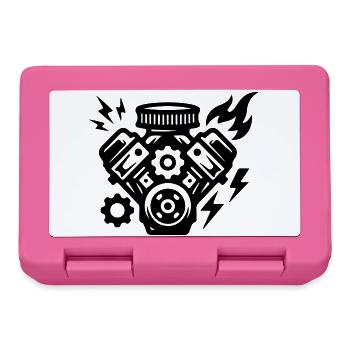 Symbole de réglage moteur - Boîte à goûter - rose - Devant