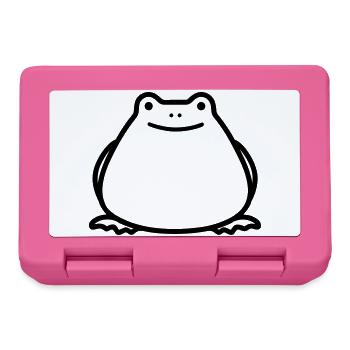 frog - Lunchbox - pink - Front