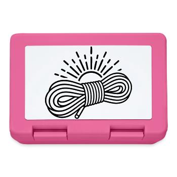 Motif du soleil à la corde d’escalade - Boîte à goûter - rose - Devant