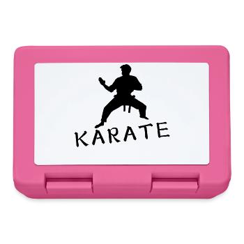karaté - Boîte à goûter - rose - Devant
