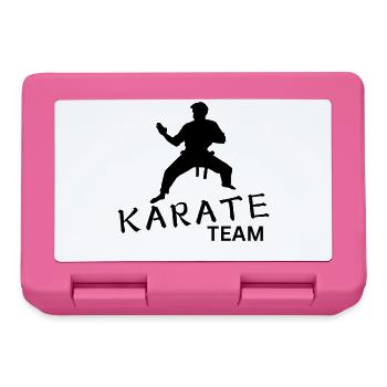 Équipe de karaté - Boîte à goûter - rose - Devant