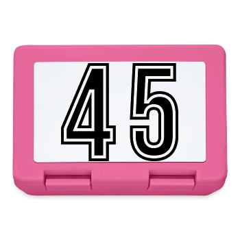 45 Number symbol - Lunchbox - pink - Front