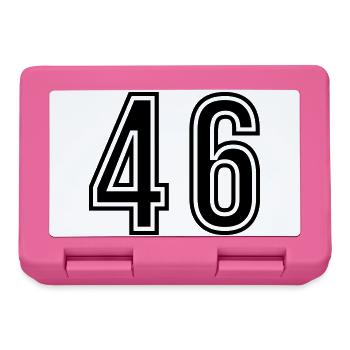 46 Number Symbol - Lunchbox - pink - Front