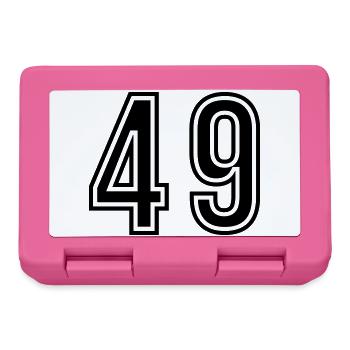 Symbole du chiffre 49 - Boîte à goûter - rose - Devant