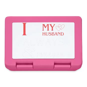 I Love My Husband Romantic Gift - Lunchbox - pink - Front