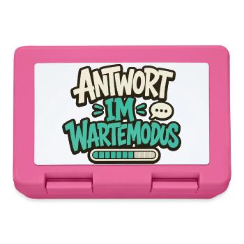 ANTWORT IM WARTEMODUS - Brotdose - Pink - Vorne