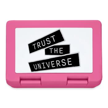 Trust The Universe Spirituell Universum Zitat Logo - Brotdose - Pink - Vorne