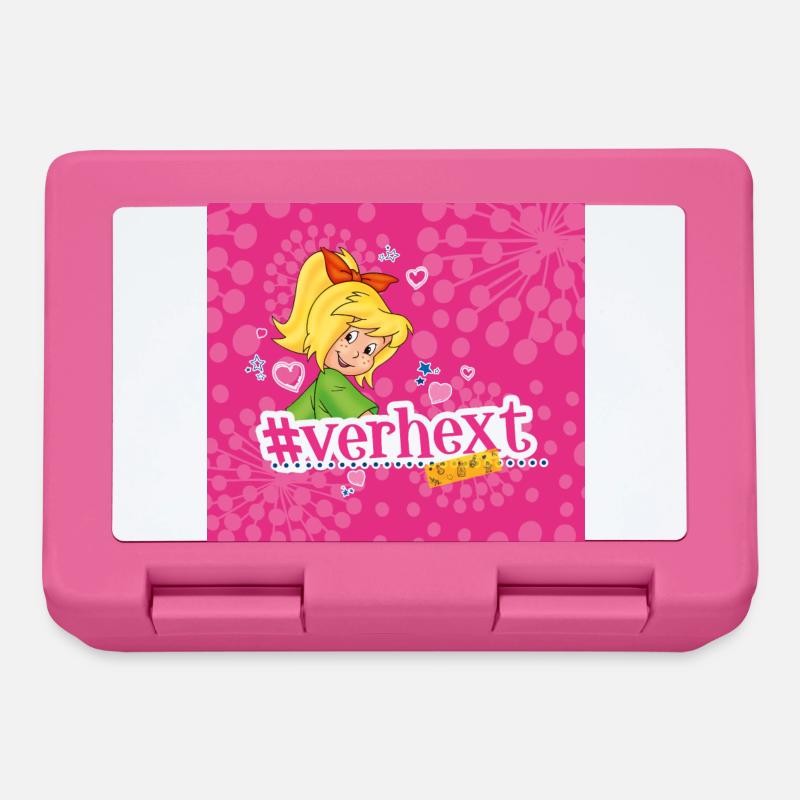 Bibi Blocksberg #verherxt Spruch pink - Brotdose - Pink