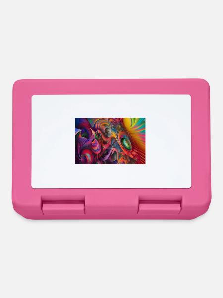 Abstrakte Kunst - Brotdose - Pink