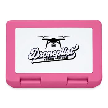 Farben änderbar | Drohnenpilot Dronepilot - Brotdose - Pink - Vorne