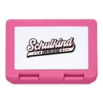 Schulkind Erstklassig | Farben änderbar - Brotdose - Pink - Vorne