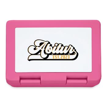 Farben änderbar | Abitur 2023 - Brotdose - Pink - Vorne