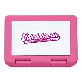 Fahrlehrerin Heldin der Straße | Farben änderbar - Brotdose - Pink - Vorne