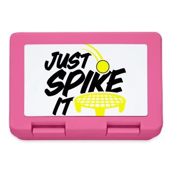 Farbe änderbar | Roundnet Spikeball Fun - Brotdose - Pink - Vorne