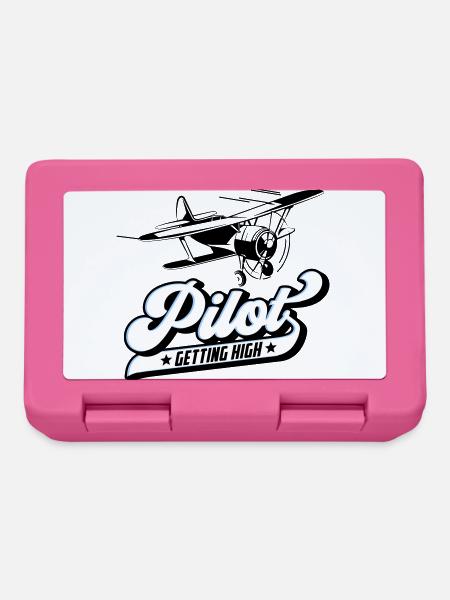 Pilote volant | Les couleurs peuvent être modifiées - Boîte à goûter - rose