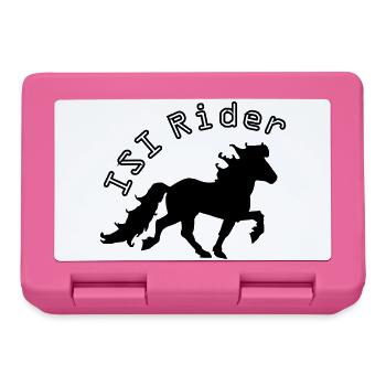 Islandpferd ISI Rider Pferdesport Tölten - Brotdose - Pink - Vorne