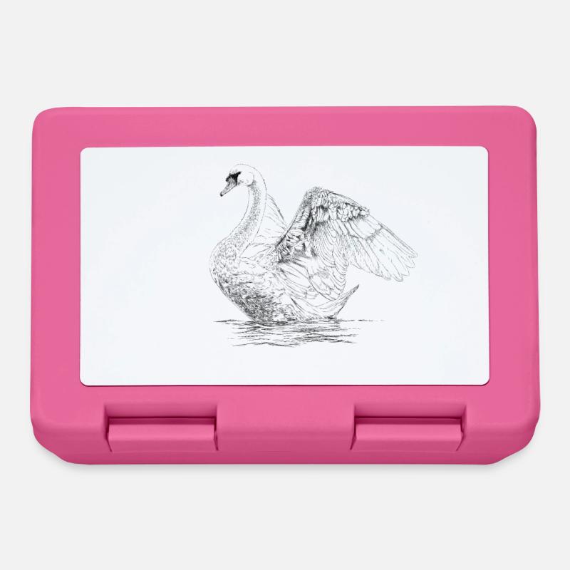 Schwan - Brotdose - Pink