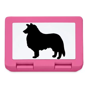 Collie Dog - Lunchbox - pink - Front
