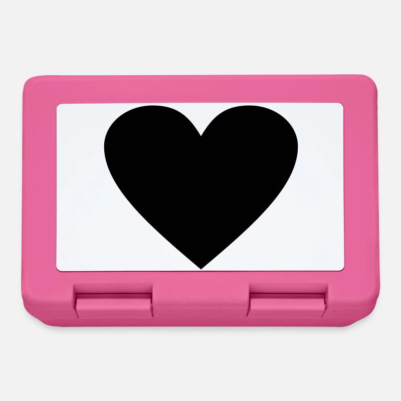 Schwarzes Herz Awesomeelement - Brotdose - Pink