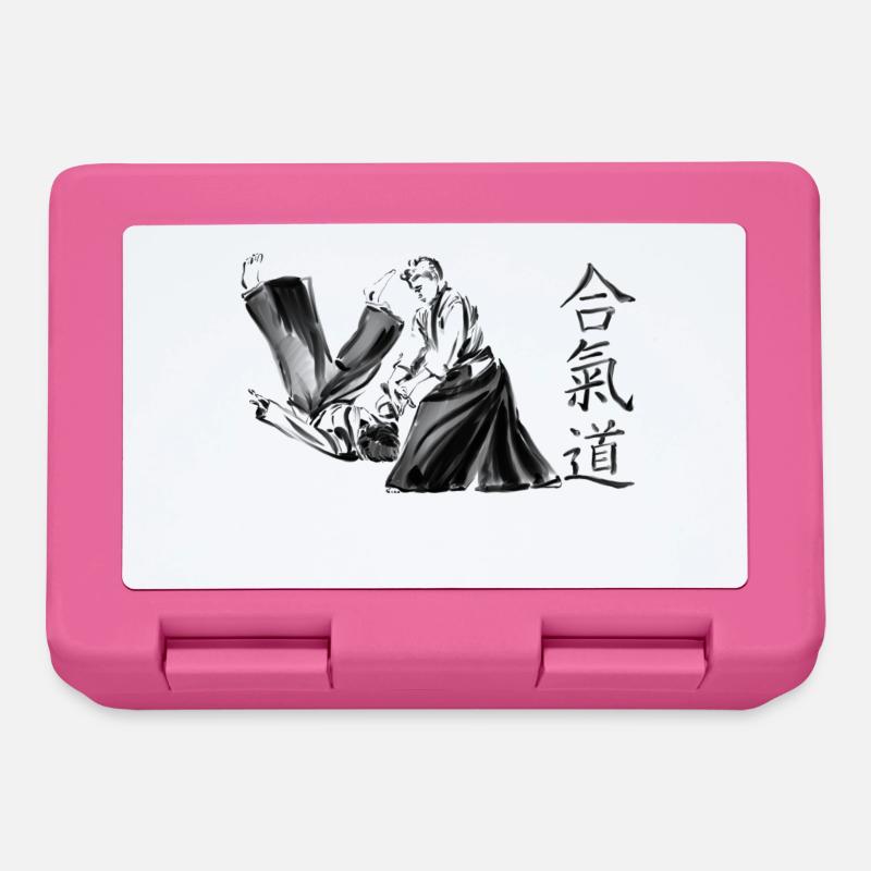 aikido - Boîte à goûter - rose