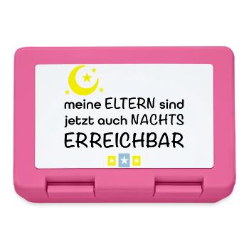 lustige Babysprüche - Brotdose - Pink - Vorne