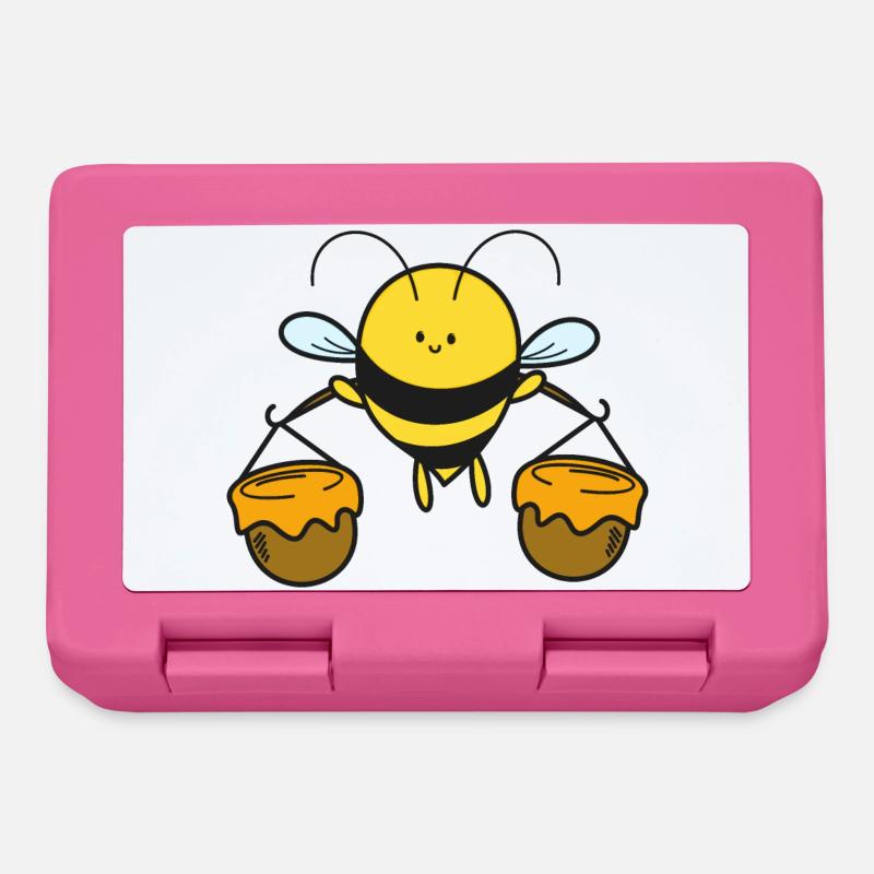Biene Bienen - Brotdose - Pink