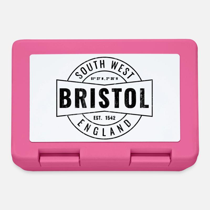 Emblème vintage du sud-ouest de Bristol - Boîte à goûter - rose