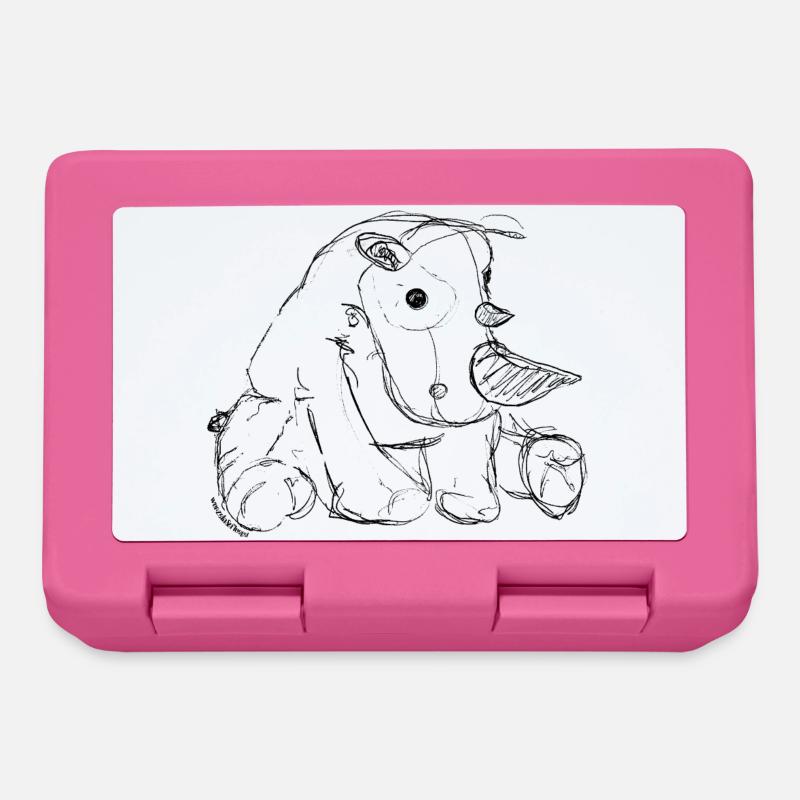 Rhinoceros - Lunchbox - pink