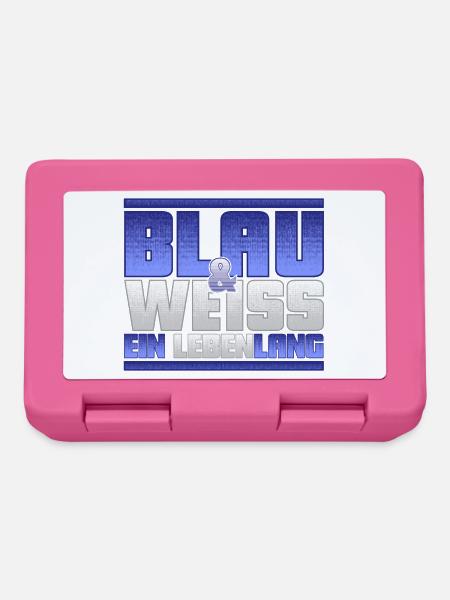 Blau Weiss ein Leben Lang - Brotdose - Pink