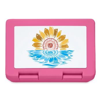 Tournesol, Mer, Coucher De Soleil, Fleurs, L’Eau - Boîte à goûter - rose - Devant