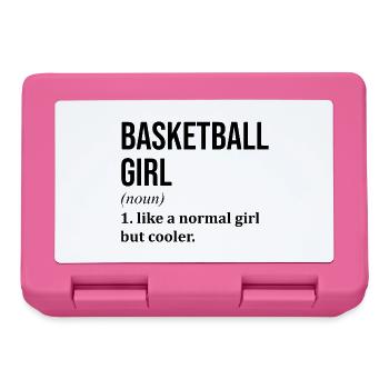basket-ball - Boîte à goûter - rose - Devant